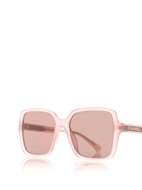 CHANEL Blush Pink Square Sunglasses